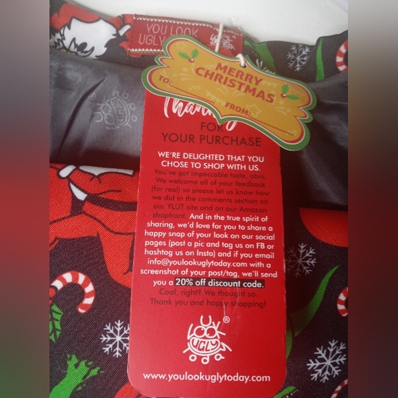 You Look Ugly Today Christmas Party Suit Sz XL New - Picture 7 of 13